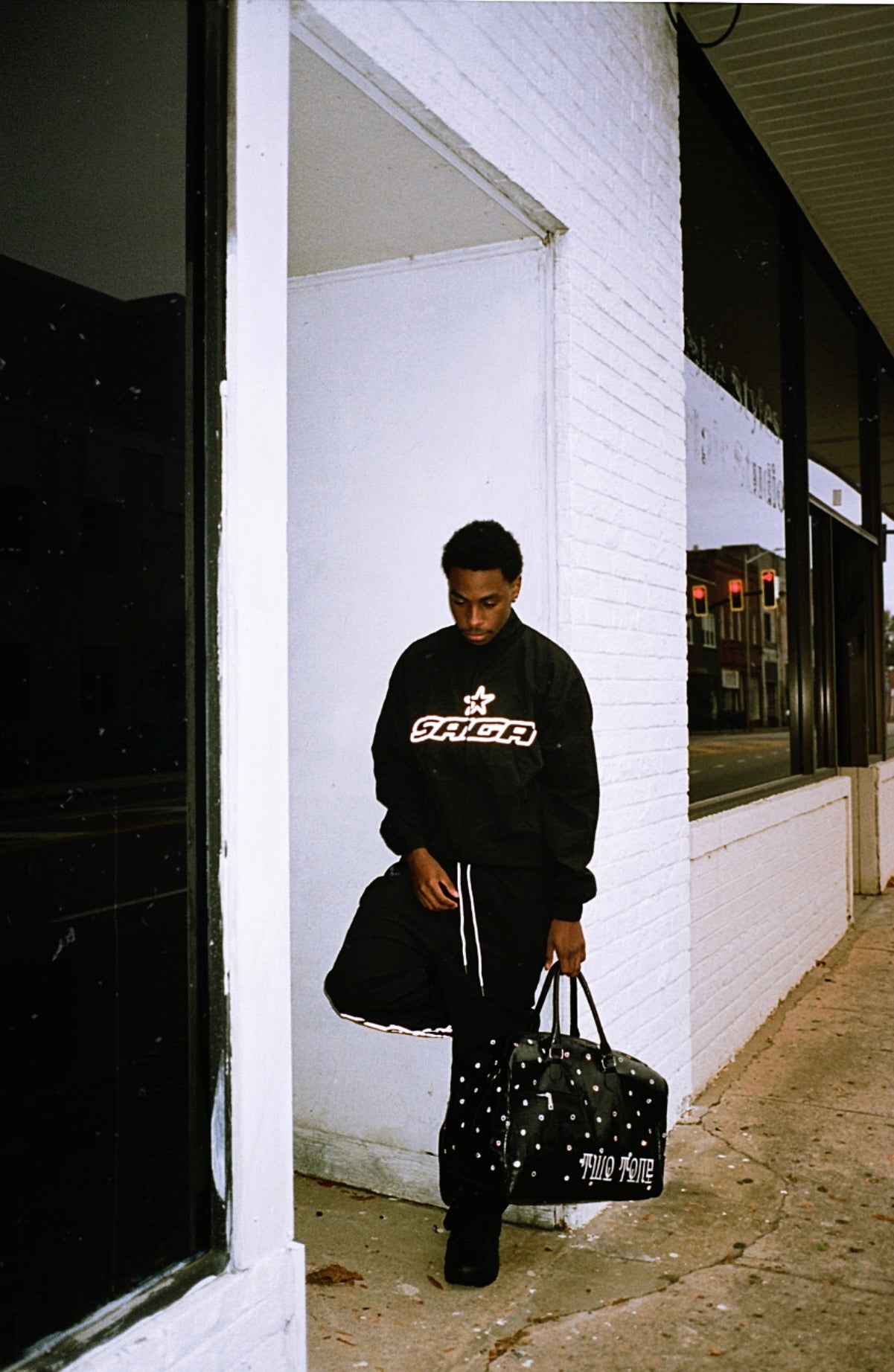 Rhinestone Duffel (Black)
