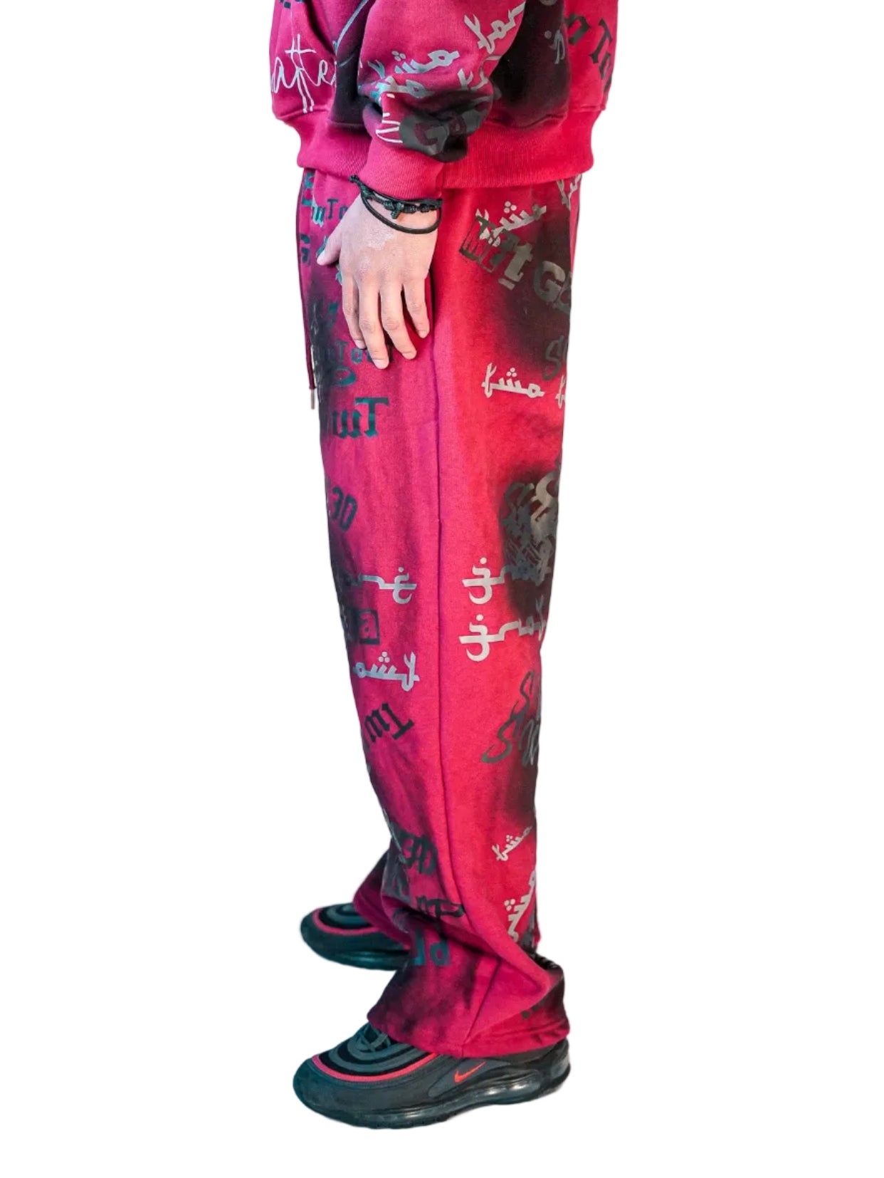 Two Tone All Over Print Sweatpants